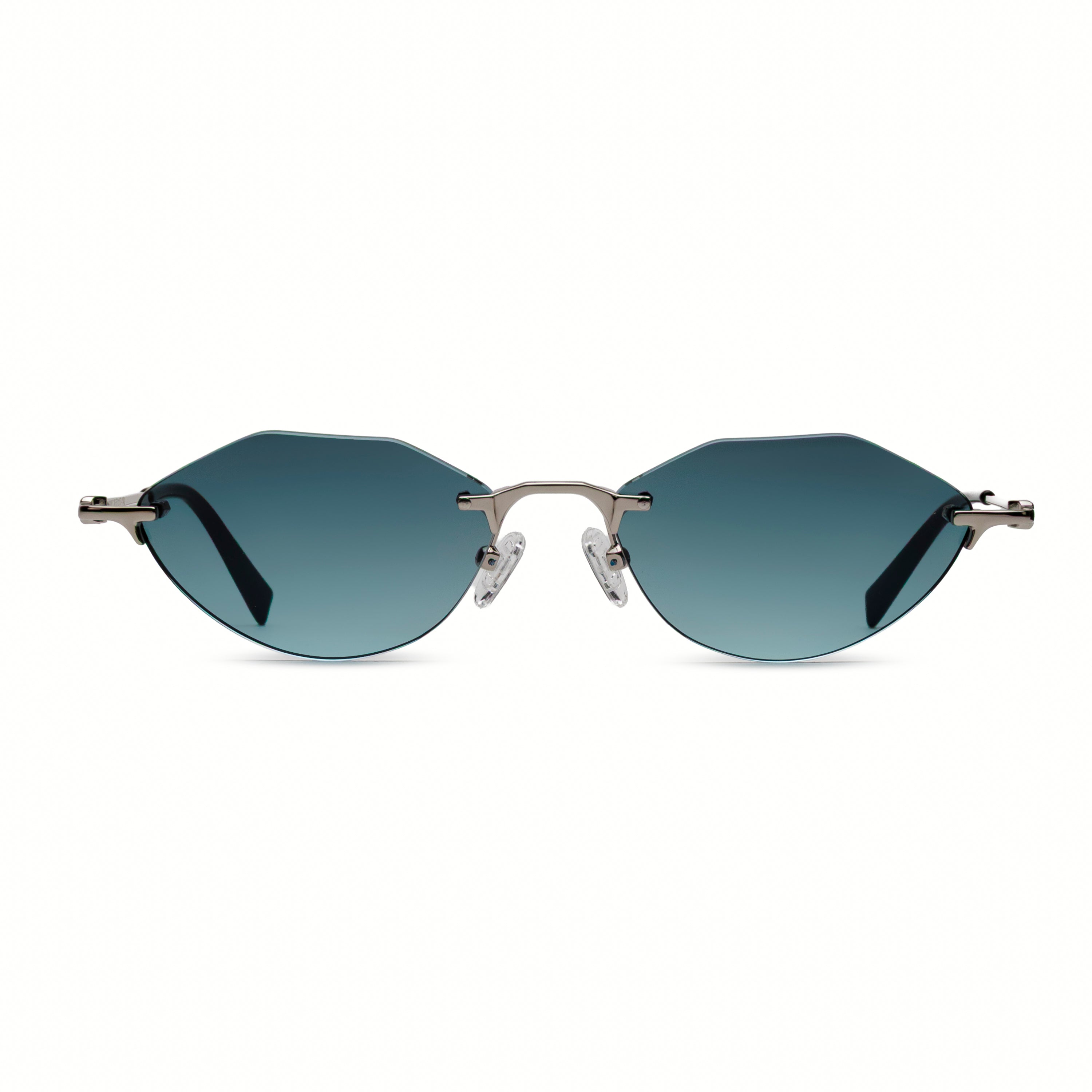 Blu Petrolio Gradient-Argento
