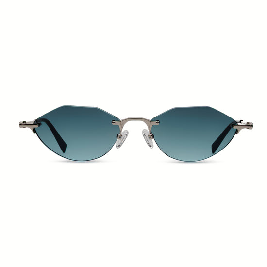 Blu Petrolio Gradient-Argento